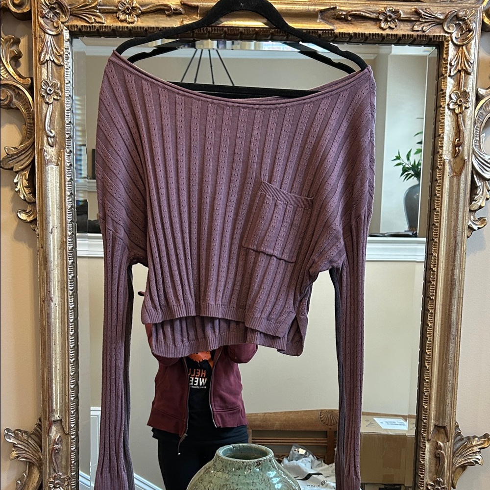 Natural Life Mauve Knit Top